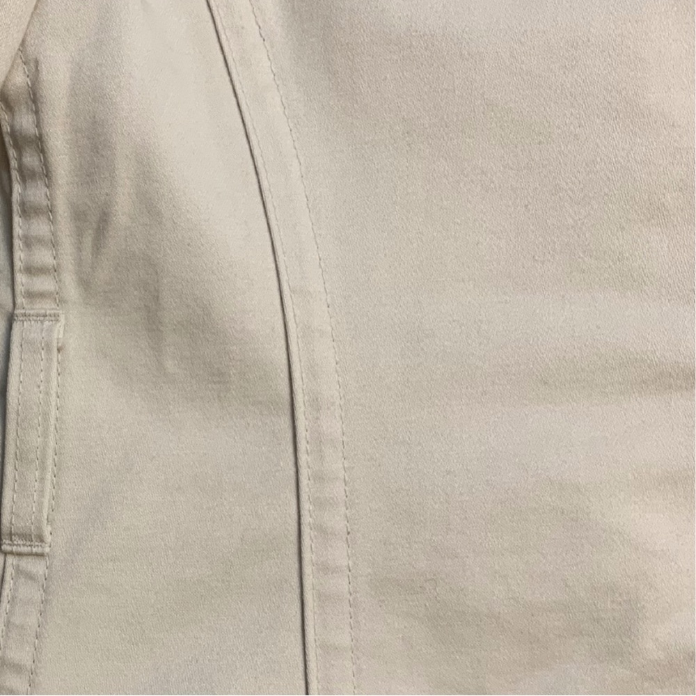 Gap Short Trench Coat Beige Tan XS Jacket Cotton Fisherman Utilitarian Coastal - Picture 6 of 10
